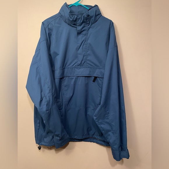 Ladies Blue Fall/Spring Zip Front Rain Jacket GAP 2XL - Picture 1 of 4